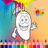 Coloring Page Game Kids For Fruit Version