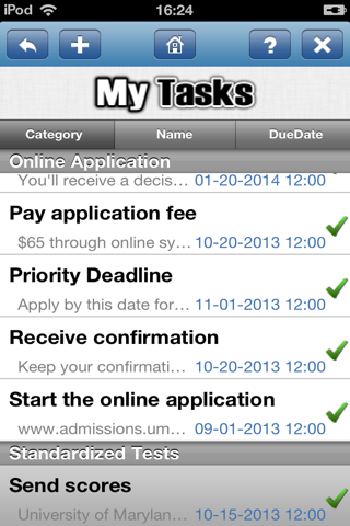 College Application To-Do & Task List screenshot 3