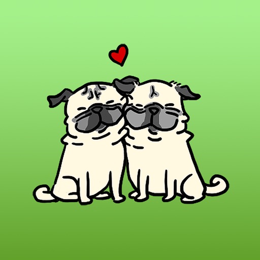 Simply Pugs Stickers for iMessage icon