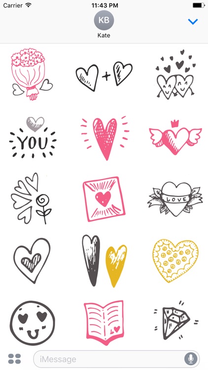 LOVe DOODLe Stickers for iMessage screenshot-3