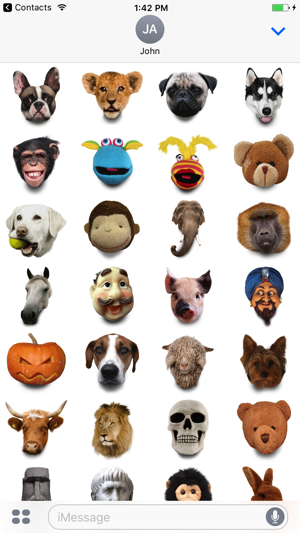 Facetouch Heads Stickers for iMessage(圖2)-速報App