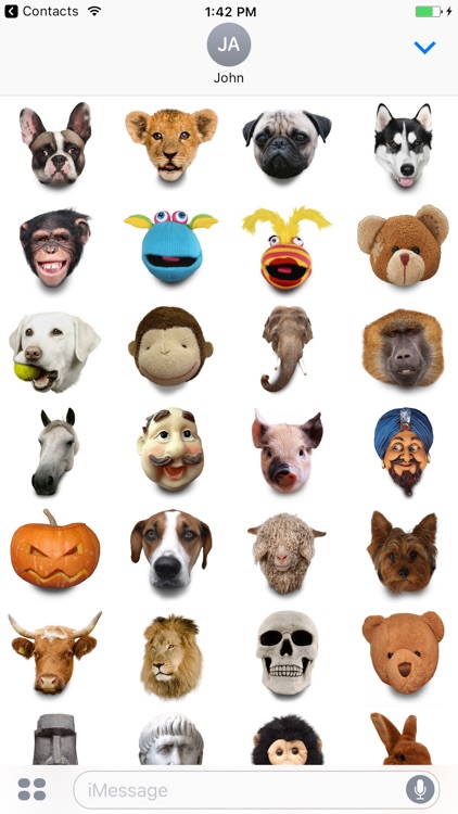 Facetouch Heads Stickers for iMessage