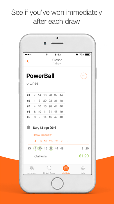 LottoScan – SA Lotto and Powerball checker screenshot 4