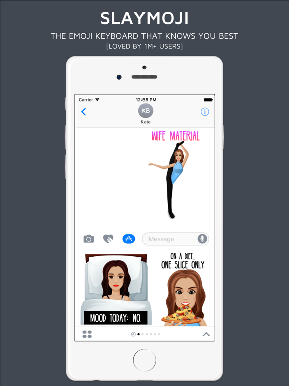 Screenshot #4 pour Slaymoji - Emoji Keyboard & iMessage Stickers