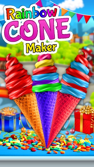 Rainbow Ice Cream Cone Maker! Sweet & Tasty Treat(圖1)-速報App