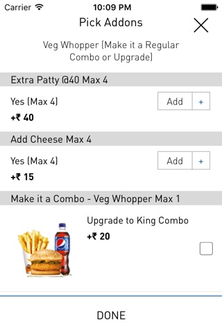 Burger King India Order Online screenshot 3