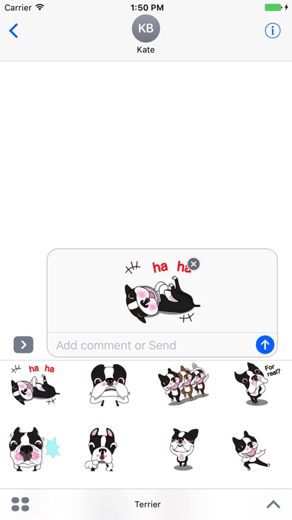 Terrier Animated Stickers