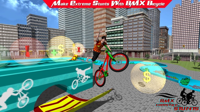 BMX Mountain Bicycle Freestyle stunts