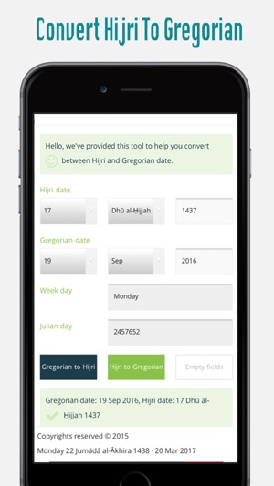 Hijri Gregorian Converter(圖2)-速報App