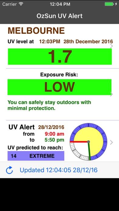 【图】OzSun UV Alert(截图3) 【图】OzSun UV Alert(截图3)