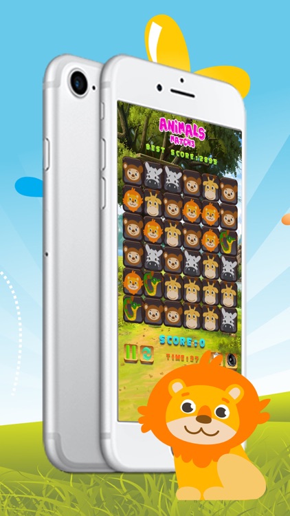 Animals Crush Puzzle - Match 3 Game for kids