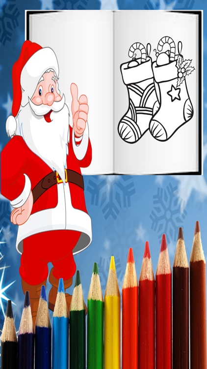 Christmas Santa Coloring Pages -Kids Coloring Book screenshot-4