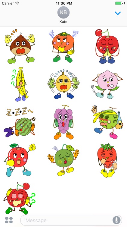 A Class Of Cute Fruit Stickers