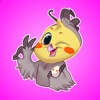 Colored Funny Bird Stickers