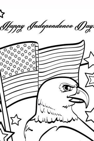 4th July Independence Day Coloring Pages screenshot 2