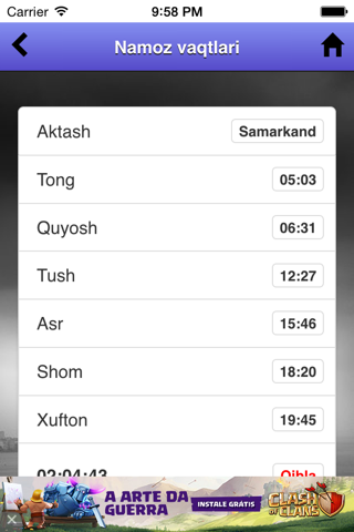 Namoz Vaqti screenshot 2