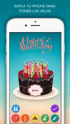 Snímek 1 Feliz Cumpleaños : Birthday Cake, ecards and party iphone