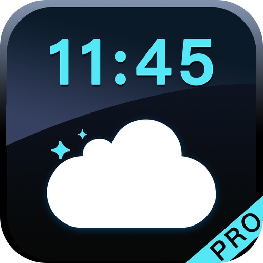 Weather Clock Pro-Simple and Beautiful Alarm Clock icon