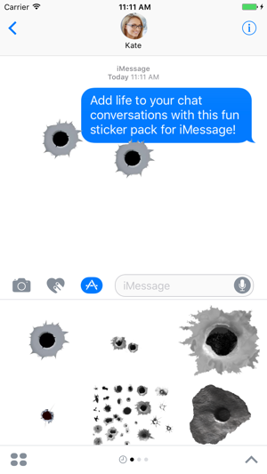 Animated Bullet Holes Sticker Pack