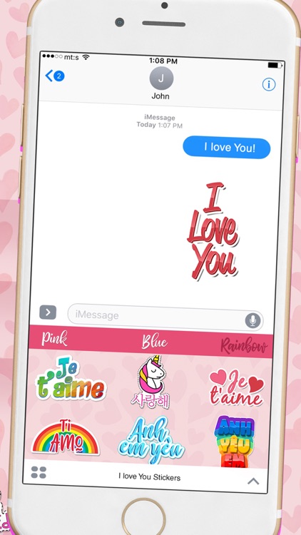 I Love You Stickers in All Languages for iMessages