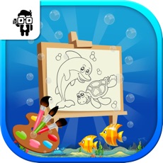 Activities of Fish Kids Coloring Book