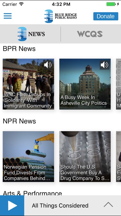Blue Ridge Public Radio App