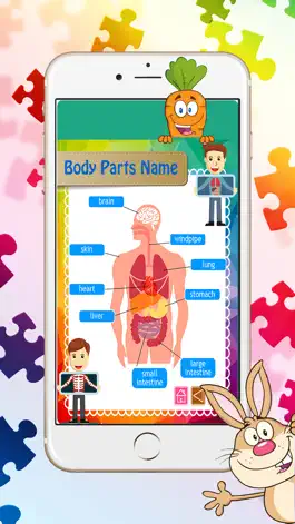 Game screenshot Reading Body Parts Name English Picture Vocabulary mod apk