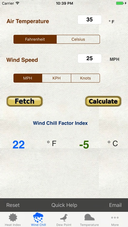 Weather Calc & Conv Temp,Solar,Pressure,Altimeter