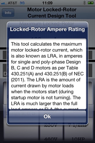 Motor Locked-Rotor Ampere Sizing screenshot 2
