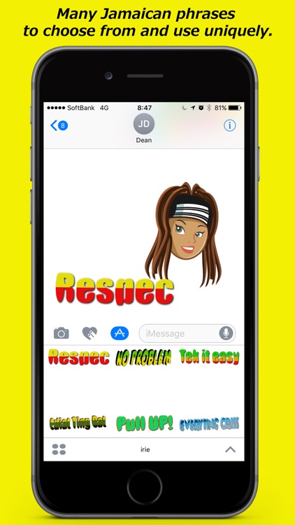 iDrin ( The Reggae Jamaica Patois stickers) screenshot-4