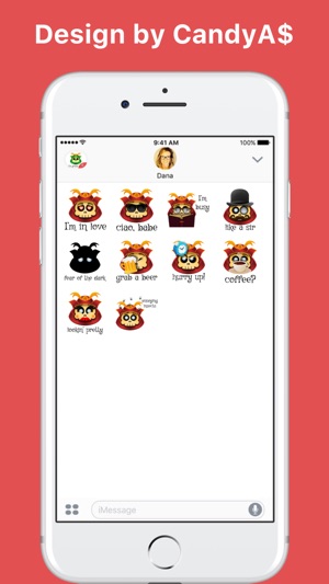 Animated Cute Samurai Skull stickers by CandyA(圖2)-速報App