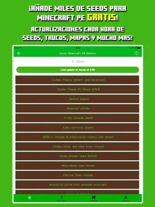 Imágen 1 Seeds for Minecraft PE Edition Seeds Gratis Pocket iphone