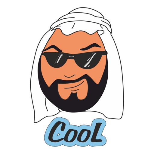 Happy Arab stickers by Mirakyan icon