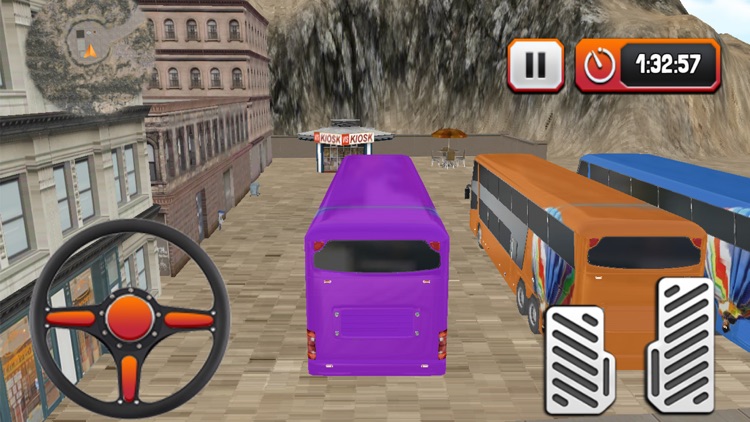 Offroad public transport bus & 3d driver simulator screenshot-3