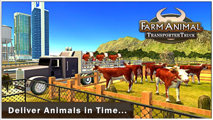 Farm Animal Transporter Truck & Cattle Delivery 3D