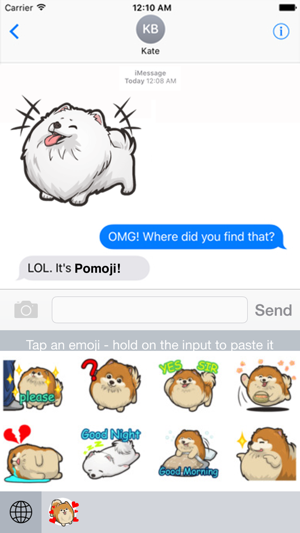 Pomoji - Pomeranian Emoji & Stickers(圖2)-速報App