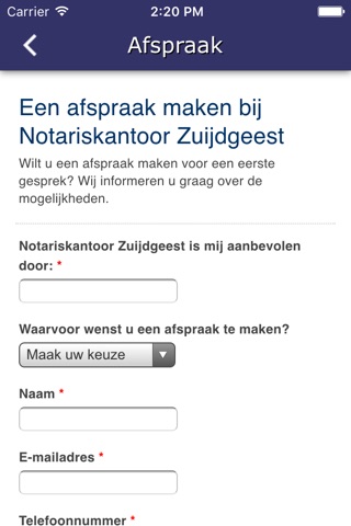 Notariskantoor Zuijdgeest screenshot 3