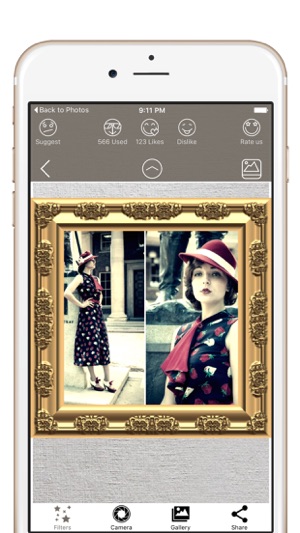 Vintage Photo Frames, Grunge & Retro Photo Effects(圖4)-速報App