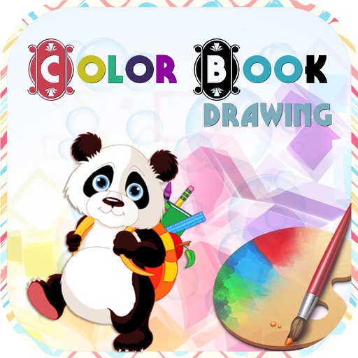 Coloring Book - painting and drawing page for kids Icon