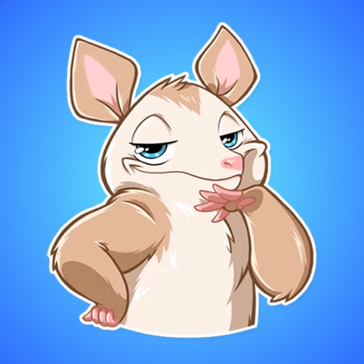Cheerful and Funny Possum Stickers