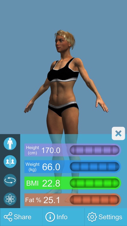 BMI 3D Pro (3D Body Mass Index calculator)