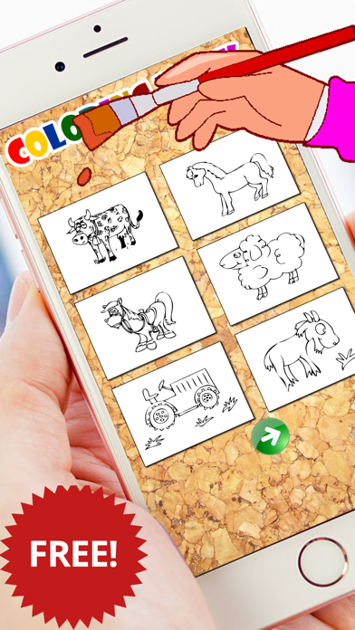 How to cancel & delete Fram Animal Coloring Page free for kids from iphone & ipad 2