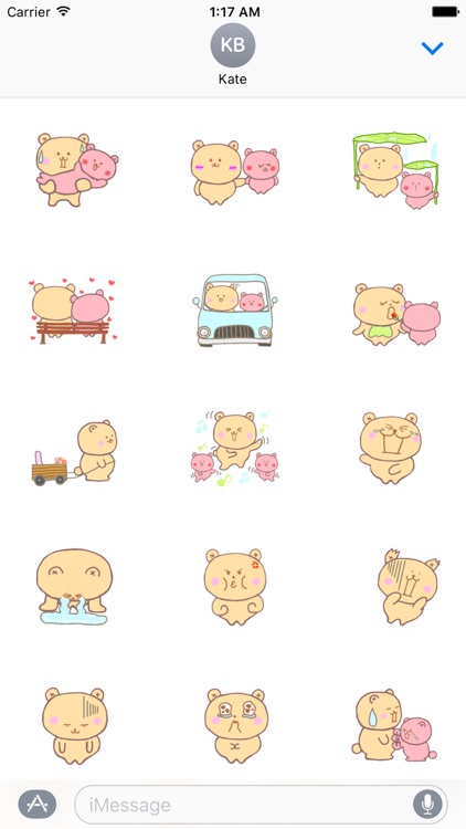 Couple Bear Stickers Pack