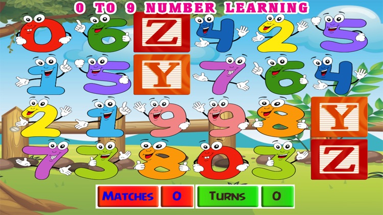 ABC Letter and 123 Number Memory Match for Kids