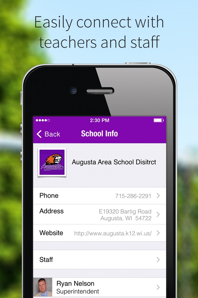 Augusta Area School District screenshot 2