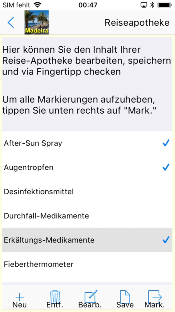Madeira App für den Urlaub