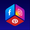 Social Networks 3D Media cube - Al Graham