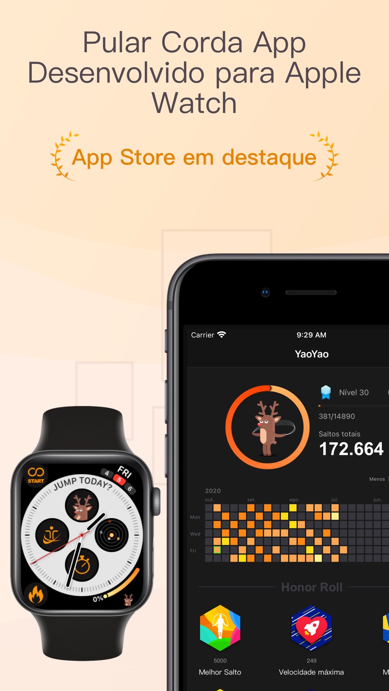 Screenshot do app YaoYao - Corda de Salto