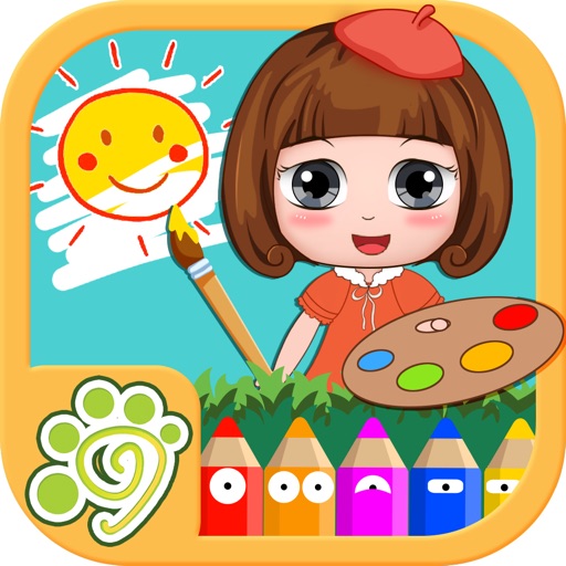 Paint coloring book - art game