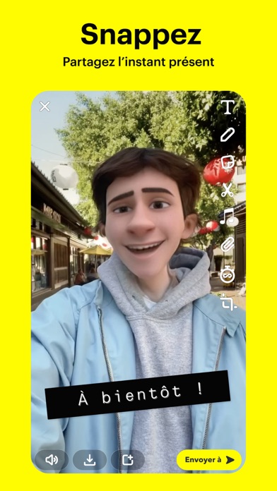 Snapchat iphone captures décran